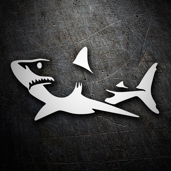 Adesivi moto squalo - TenStickers
