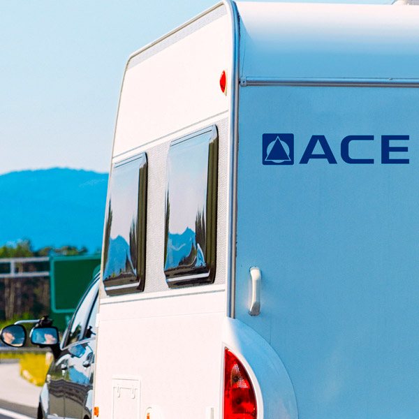 Adesivi per camper: Adesivo per Camper Ace Logo Blu