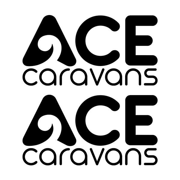 Adesivi per camper: Ace Caravans x2