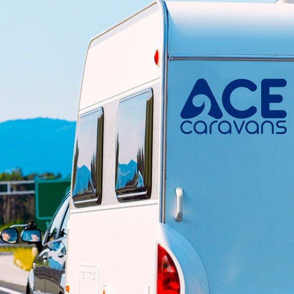 Adesivi per camper: Adesivi per Caravan Ace - Set di Due Pezzi