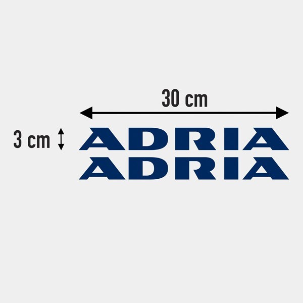 Adesivi per camper: Logo new Adria 3