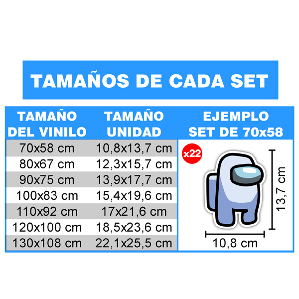 Adesivi per Bambini: Set 22X Among Us Traditore