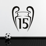 Adesivi Murali: Real Madrid 15 Champions 2