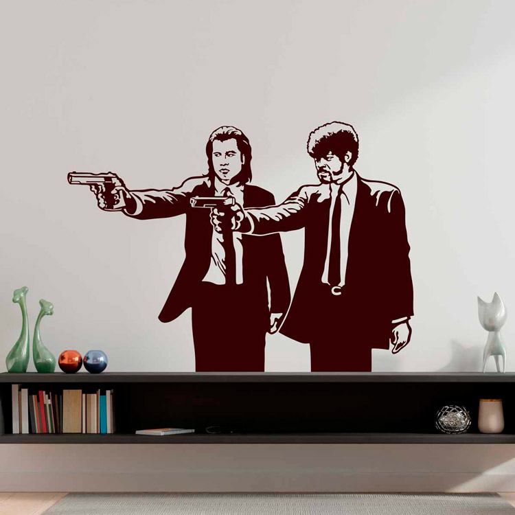 Adesivi Murali: Jules e Vincent Vega in Pulp Fiction