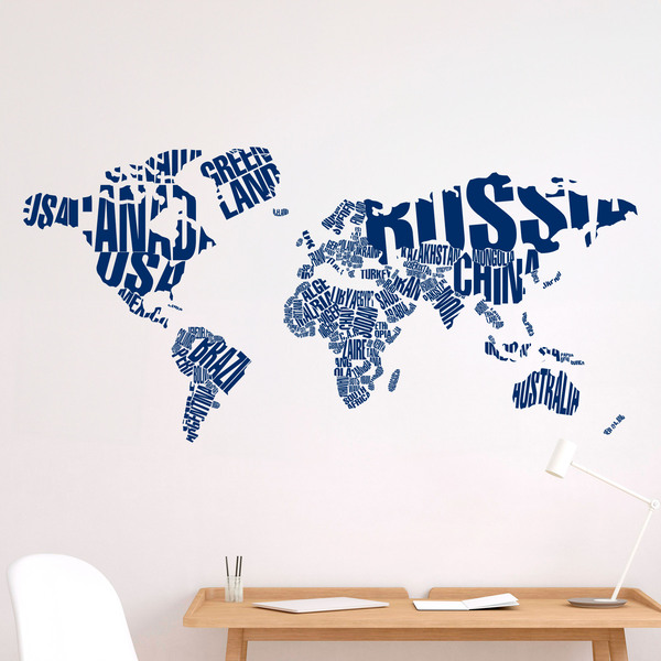 Adesivo Murale Mappa Del Mondo, confronta prezzi e offerte