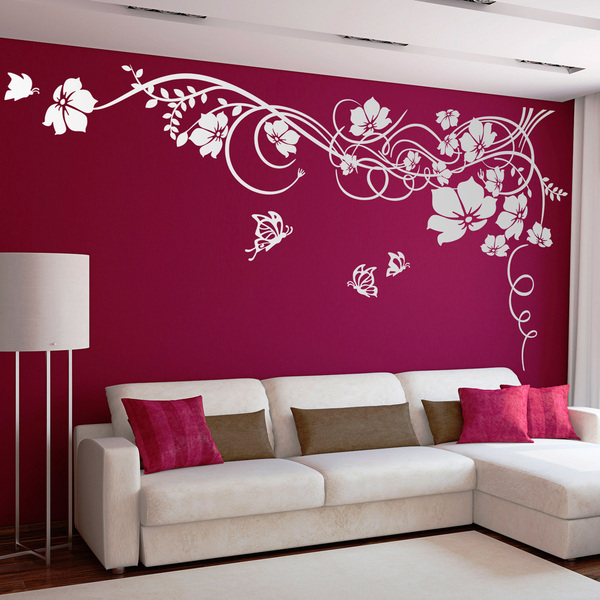 Wall Stickers Farfalle Rosa - Quadri Moderni Maschere Eleganti