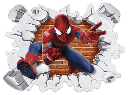Adesivo Murale 3D ~ Spider-Man