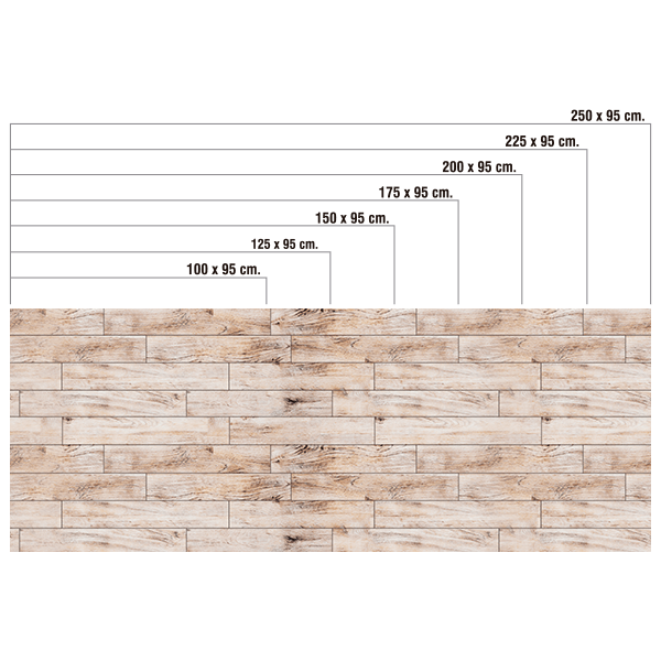 Adesivi Murali: Parquet invecchiato