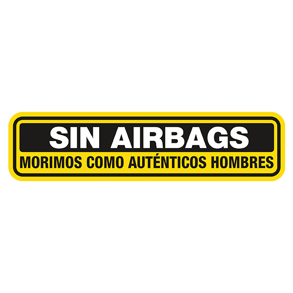 Adesivi per Auto e Moto: Nessun airbag