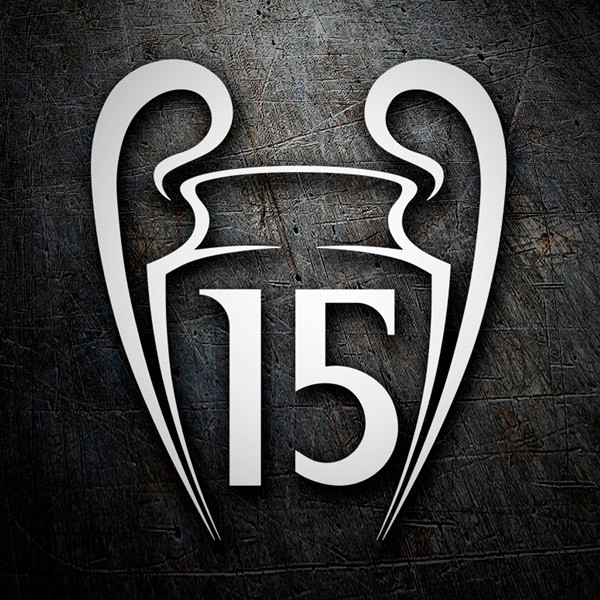 Adesivi per Auto e Moto: Real Madrid 15 Champions League