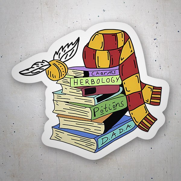 Adesivi per Auto e Moto: Libri di Hogwarts