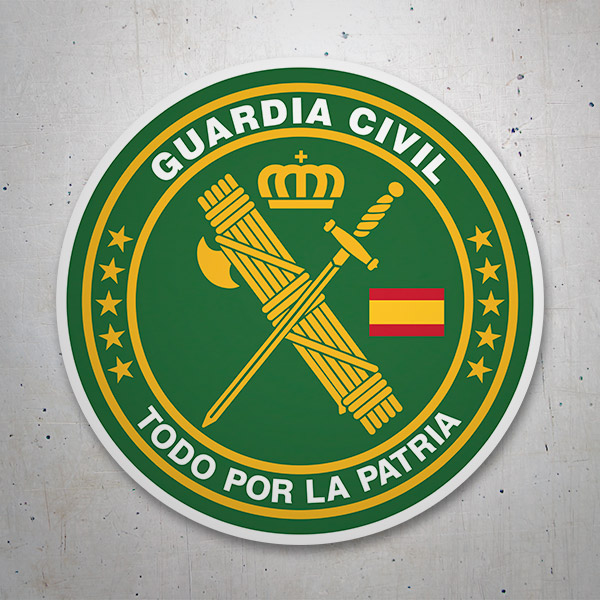 Adesivi per Auto e Moto: Guardia Civil - Tutti per la patria