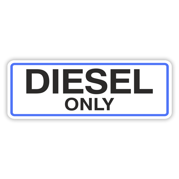 Adesivi per camper: Diesel Only