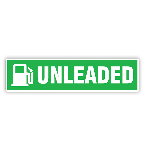 Adesivi per camper: Unleaded Verde