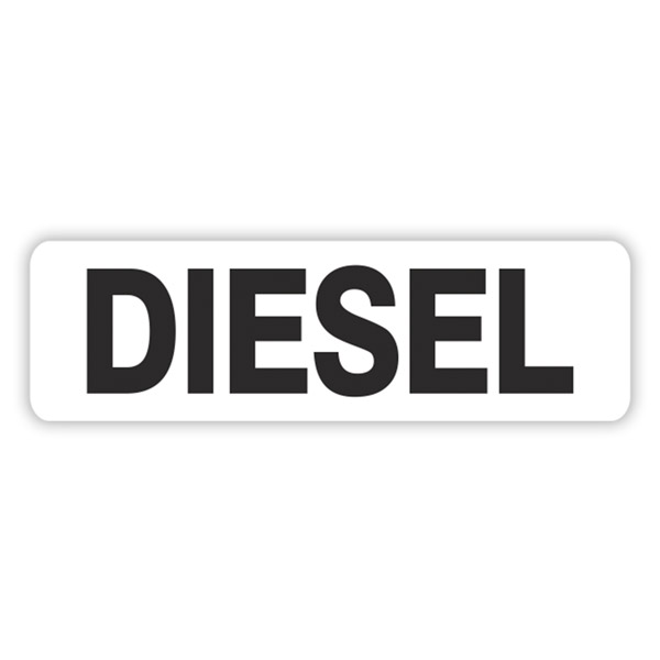 Adesivi per camper: Diesel Bianco