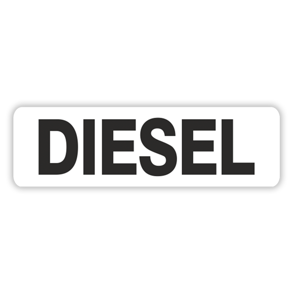 Adesivi per camper: Diesel Bianco