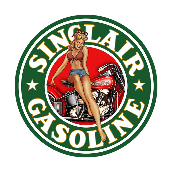 Adesivi Murali: Sticker murale pin-up Sinclair Gasoline