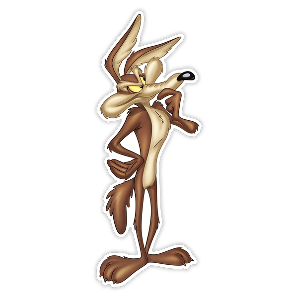 Adesivi per Auto e Moto: Sticker Coyote cartone animato