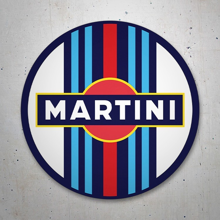 Adesivi per Auto e Moto: Sticker circolare Martini Racing per auto