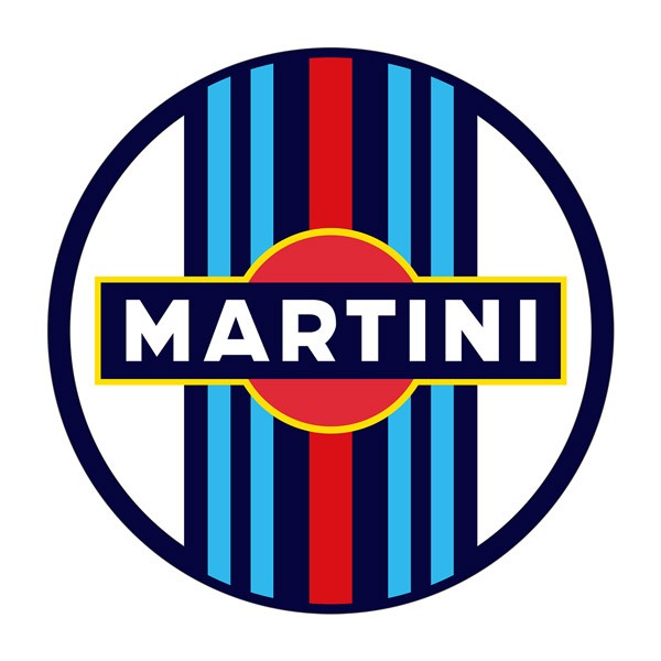 Adesivi per Auto e Moto: Sticker circolare Martini Racing per auto