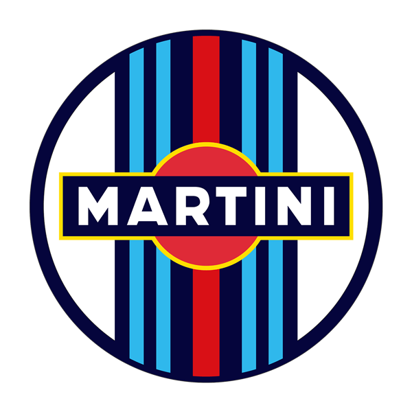 Adesivi per Auto e Moto: Sticker circolare Martini Racing per auto