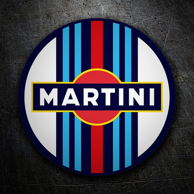 Adesivi per Auto e Moto: Sticker circolare Martini Racing per auto