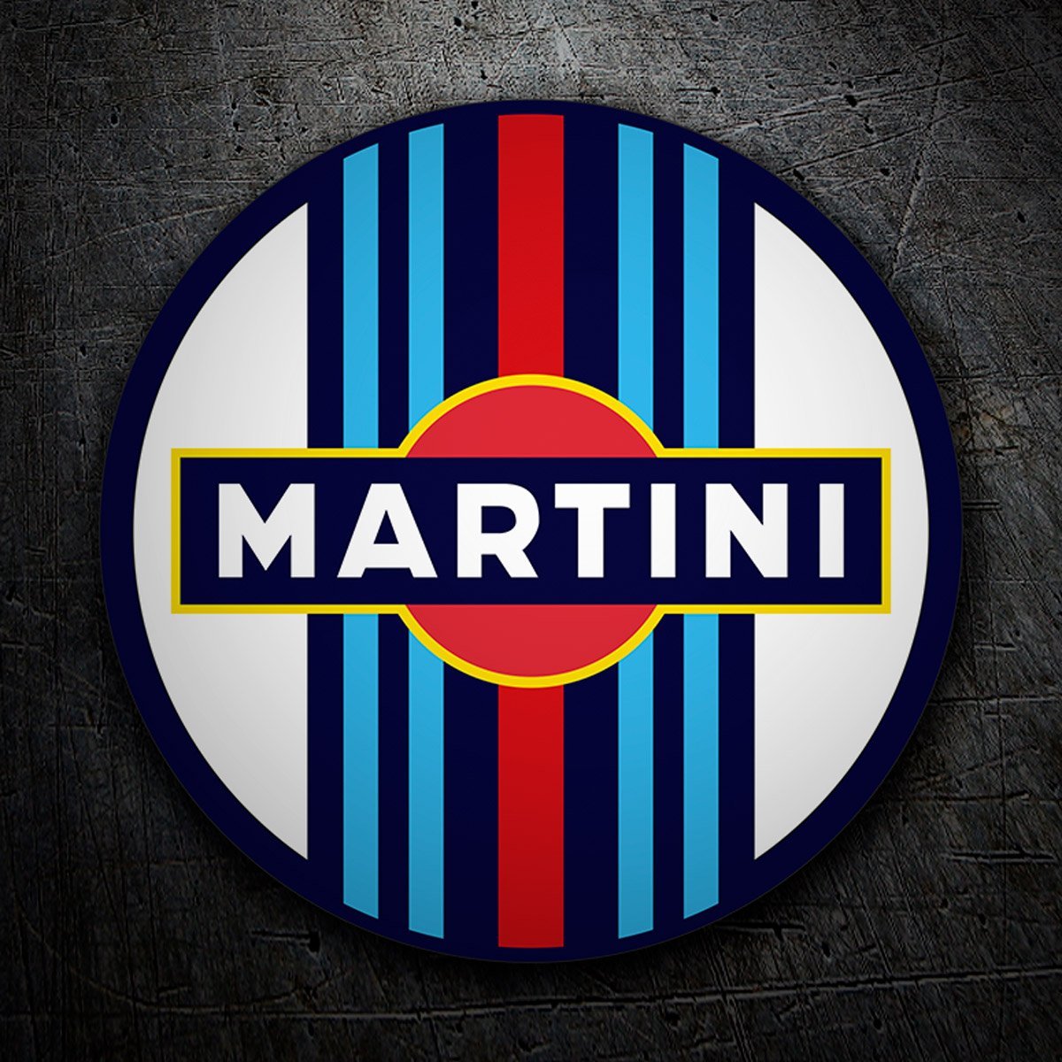 Adesivi per Auto e Moto: Sticker circolare Martini Racing per auto 3