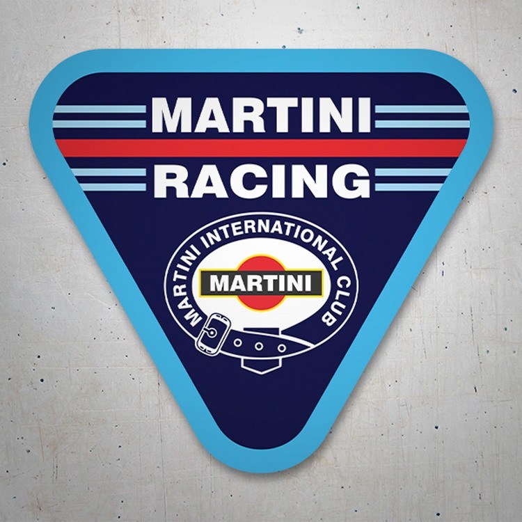 Adesivi per Auto e Moto: Sticker Martini Racing con design triangolare