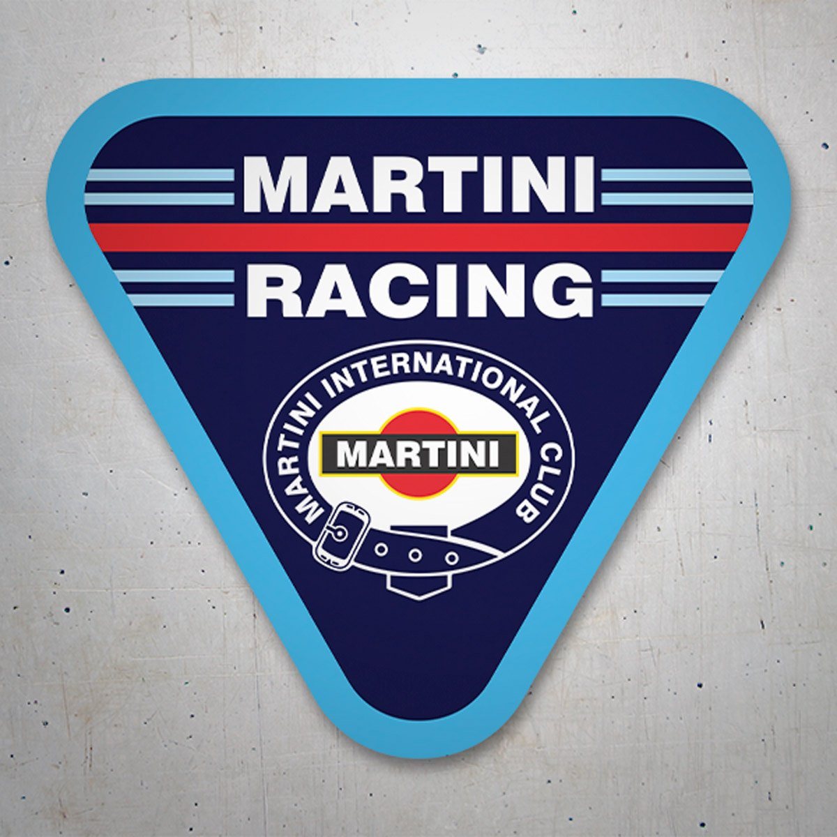 Adesivi per Auto e Moto: Sticker Martini Racing con design triangolare 3