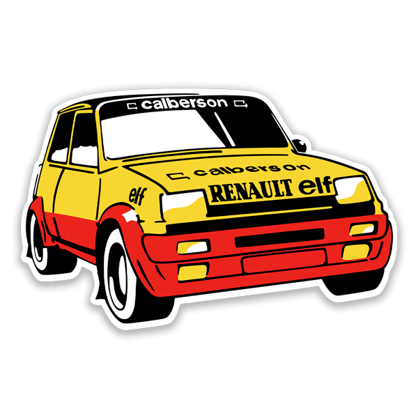 Adesivi per Auto e Moto: Design classico Renault 5 Copa Calberson