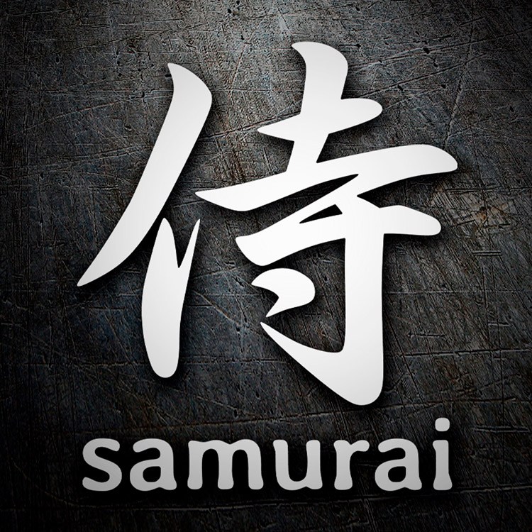 Adesivi per Auto e Moto: Adesivo Kanji Samurai