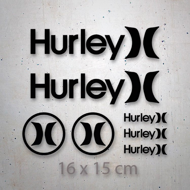 Adesivi per Auto e Moto: Set 7X Hurley