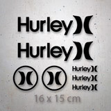 Adesivi per Auto e Moto: Set 7X Hurley 2