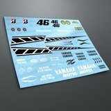 Adesivi per Auto e Moto: Kit Yamaha 50th Anniversary Laguna Seca 2005 3