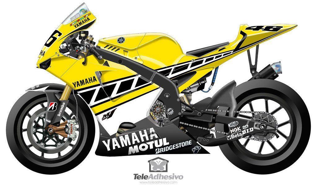 Adesivi per Auto e Moto: Kit Yamaha 50th Anniversary Laguna Seca 2005