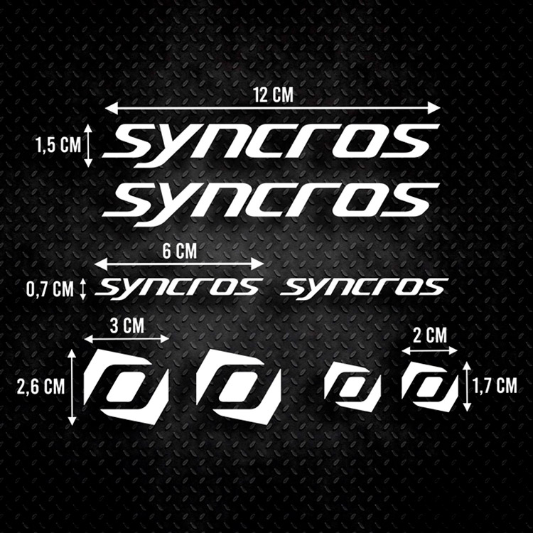 Adesivi per Auto e Moto: Set 8X Syncros