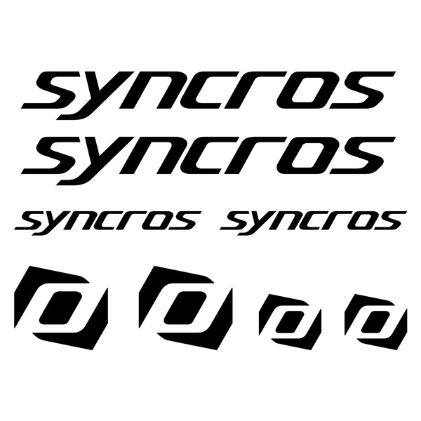 Adesivi per Auto e Moto: Set 8X Syncros