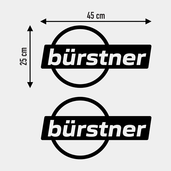 Adesivi per camper: Bürstner Logo