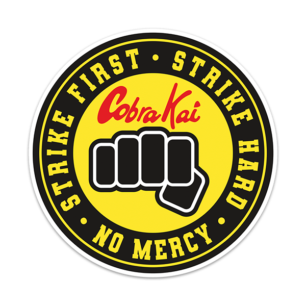 Adesivi per Auto e Moto: Cobra Kai Pugno No Mercy