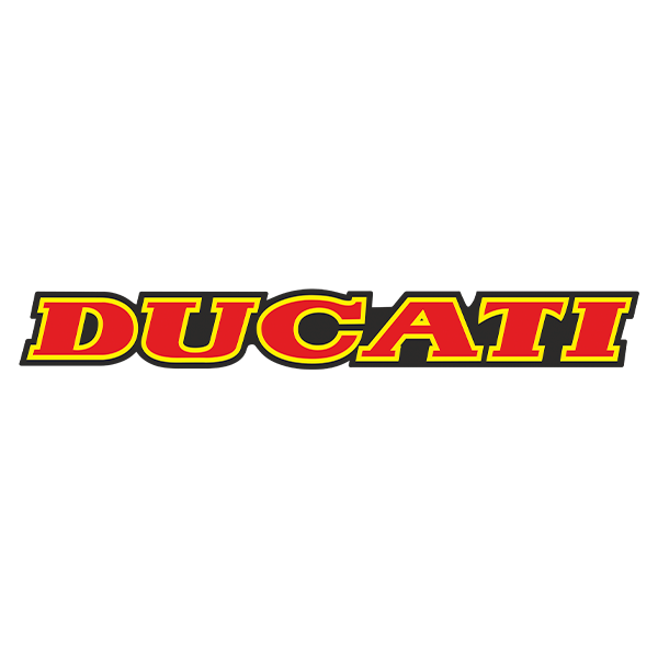 Adesivi per Auto e Moto: Rosso e giallo Ducati