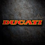 Adesivi per Auto e Moto: Rosso e giallo Ducati 3