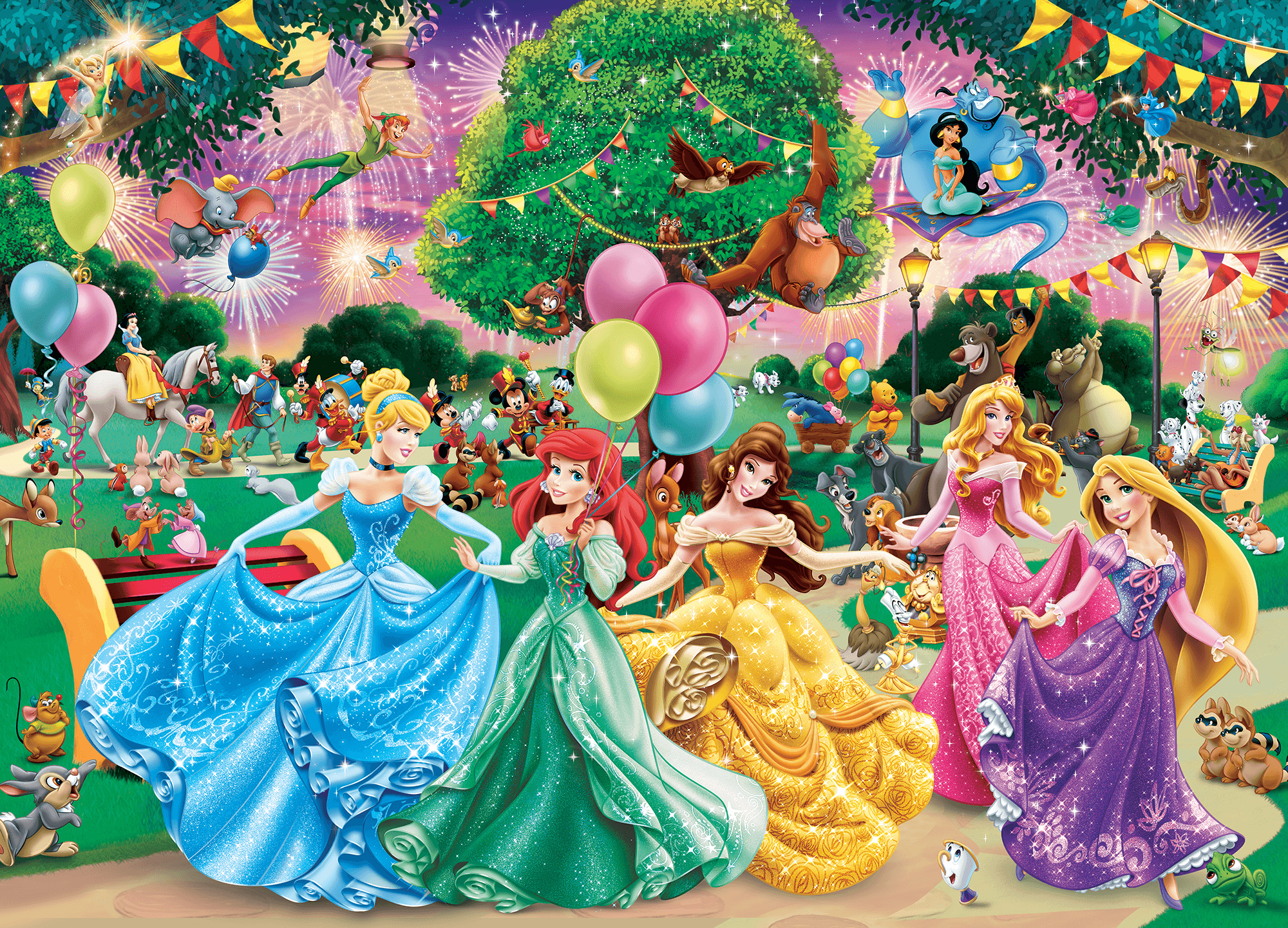 Fotomurale per bambini Principesse Disney.