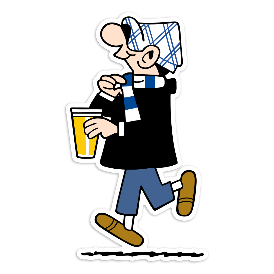 Adesivi per Auto e Moto: Andy Capp Ultra Real Madrid