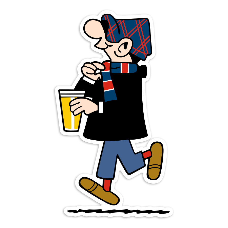 Adesivi per Auto e Moto: Andy Capp Ultra Supporter PSG