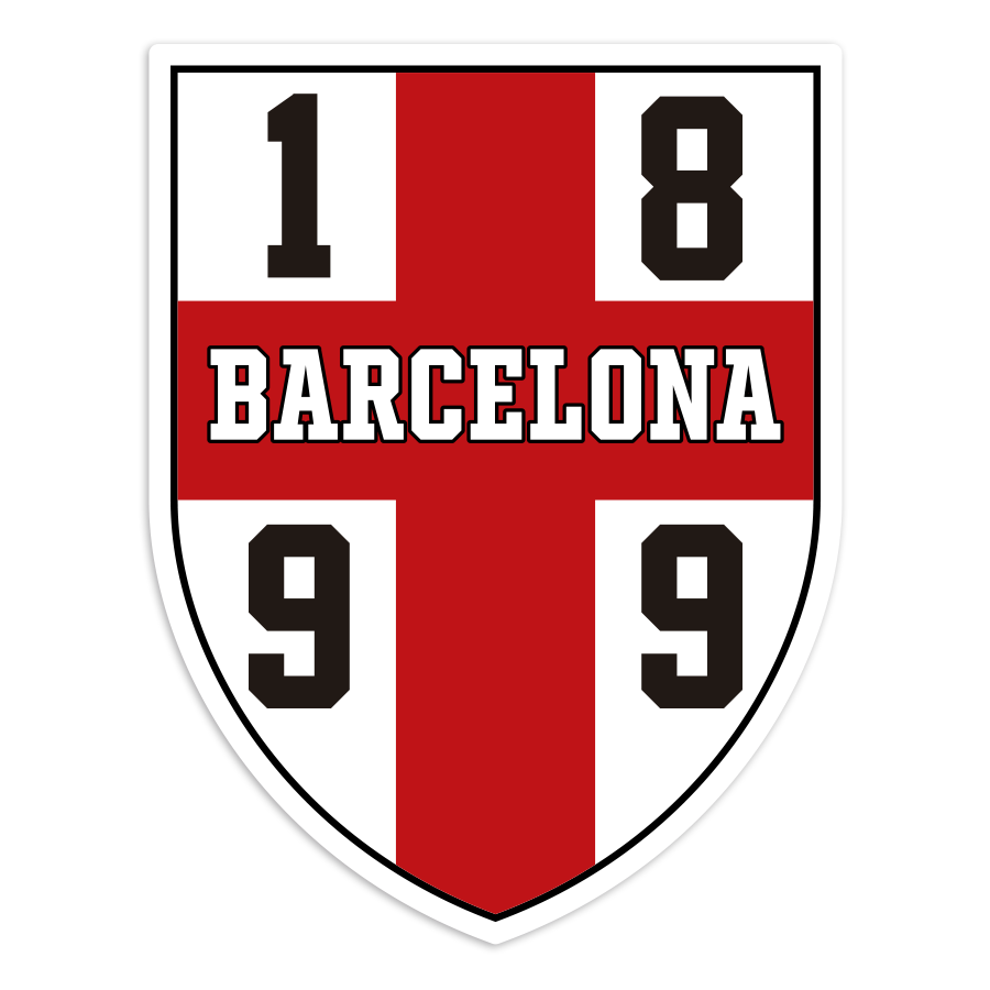 Adesivi per Auto e Moto: Stemma Retrò FC Barcellona 1899