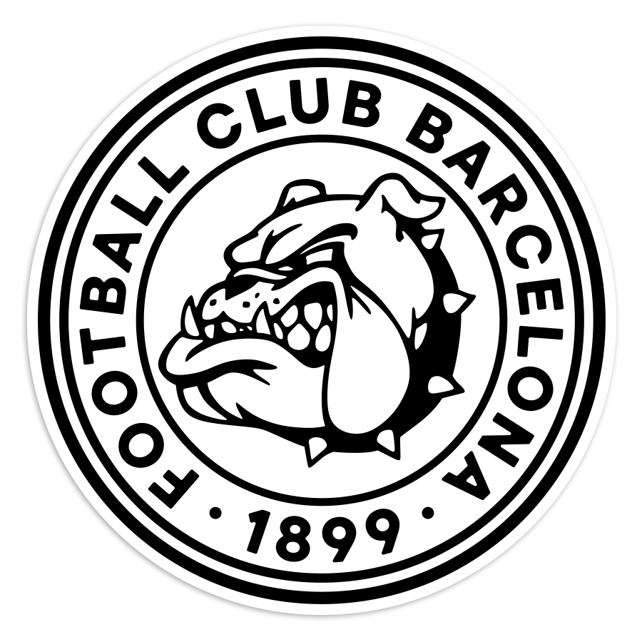 Adesivi per Auto e Moto: 1899 Bulldog Football Club Barcelona