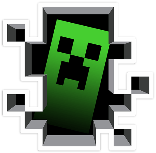 Adesivi per Auto e Moto: Sticker Minecraft Crepper