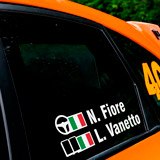 Adesivi per Auto e Moto: Nome e bandiera rally italiana 3