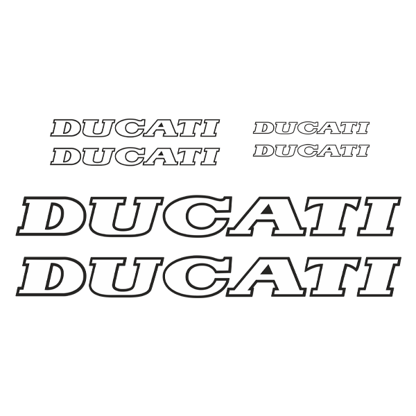 Adesivi per Auto e Moto: Set 6X Ducati