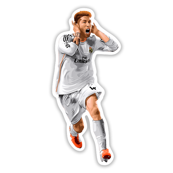 Adesivi per Auto e Moto: Sergio Ramos celebration